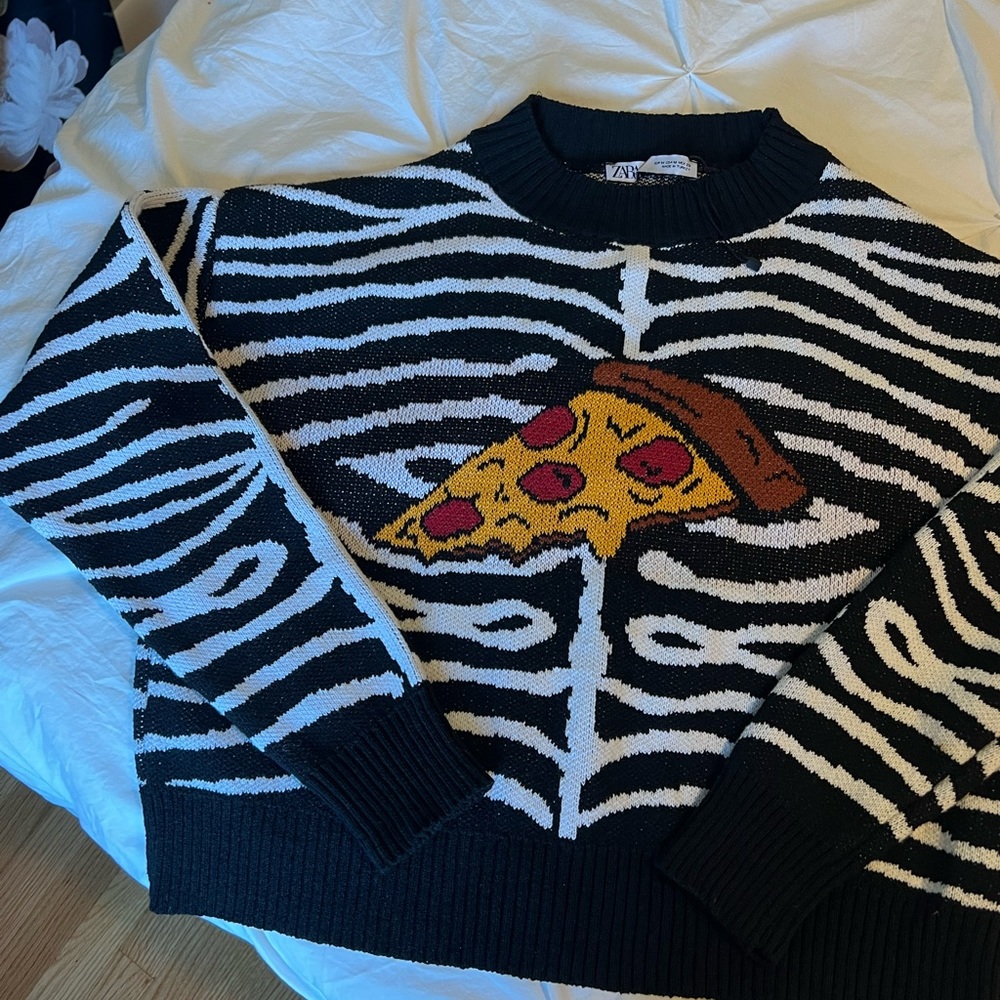 Ugly pizza sweater